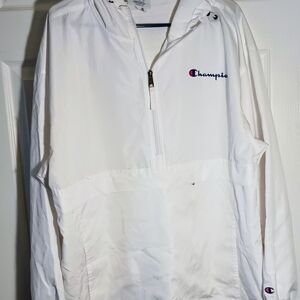 Champion White Windbreaker Jacket